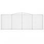 Preview: Gabione mit Hochbogen 400x50x140/160 cm Verzinktes Eisen