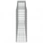 Preview: Gabione mit Hochbogen 400x50x140/160 cm Verzinktes Eisen