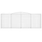 Preview: Gabione mit Hochbogen 400x50x140/160 cm Verzinktes Eisen