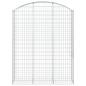 Preview: Gabione mit Hochbogen 150x50x180/200 cm Verzinktes Eisen