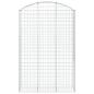 Preview: Gabione mit Hochbogen 150x50x220/240 cm Verzinktes Eisen