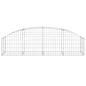 Preview: Gabione mit Hochbogen 200x50x40/60 cm Verzinktes Eisen