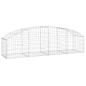 Preview: Gabione mit Hochbogen 200x50x40/60 cm Verzinktes Eisen