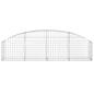 Preview: Gabione mit Hochbogen 200x30x40/60 cm Verzinktes Eisen
