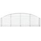 Preview: Gabione mit Hochbogen 200x30x40/60 cm Verzinktes Eisen