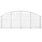 Preview: Gabione mit Hochbogen 200x30x60/80 cm Verzinktes Eisen
