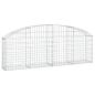 Preview: Gabione mit Hochbogen 200x30x60/80 cm Verzinktes Eisen