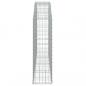 Preview: Gabione mit Hochbogen 200x30x100/120 cm Verzinktes Eisen
