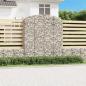 Preview: Gabione mit Hochbogen 200x30x220/240 cm Verzinktes Eisen