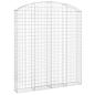 Preview: Gabione mit Hochbogen 200x30x220/240 cm Verzinktes Eisen