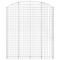 Preview: Gabione mit Hochbogen 200x30x220/240 cm Verzinktes Eisen