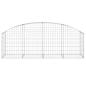 Preview: Gabione mit Hochbogen 200x50x60/80 cm Verzinktes Eisen