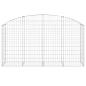 Preview: Gabione mit Hochbogen 200x50x100/120 cm Verzinktes Eisen