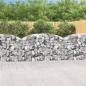 Preview: Gabione mit Hochbogen 200x50x100/120 cm Verzinktes Eisen