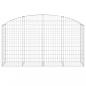 Preview: Gabione mit Hochbogen 200x50x100/120 cm Verzinktes Eisen