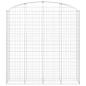 Preview: Gabione mit Hochbogen 200x50x200/220 cm Verzinktes Eisen