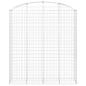 Preview: Gabione mit Hochbogen 200x50x220/240 cm Verzinktes Eisen