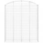Preview: Gabione mit Hochbogen 200x50x220/240 cm Verzinktes Eisen