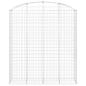 Preview: Gabione mit Hochbogen 200x50x220/240 cm Verzinktes Eisen