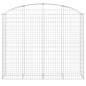 Preview: Gabione mit Hochbogen 200x50x160/180 cm Verzinktes Eisen