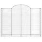 Preview: Gabione mit Hochbogen 200x50x140/160 cm Verzinktes Eisen