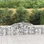 Preview: Gabione mit Hochbogen 300x30x60/80 cm Verzinktes Eisen