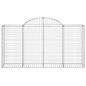 Preview: Gabione mit Hochbogen 200x50x100/120 cm Verzinktes Eisen
