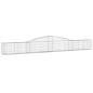 Preview: Gabione mit Hochbogen 400x30x40/60 cm Verzinktes Eisen