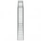 Preview: Gabione mit Hochbogen 300x30x160/180 cm Verzinktes Eisen