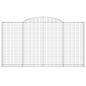 Preview: Gabione mit Hochbogen 300x30x160/180 cm Verzinktes Eisen