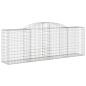 Preview: Gabione mit Hochbogen 300x50x100/120 cm Verzinktes Eisen