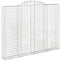 Preview: Gabione mit Hochbogen 300x30x220/240 cm Verzinktes Eisen