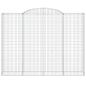 Preview: Gabione mit Hochbogen 300x50x220/240 cm Verzinktes Eisen