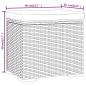 Preview: Hocker mit Kissen Schwarz 40x30x40 cm Poly Rattan