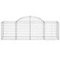 Preview: Gabione mit Hochbogen 200x50x60/80 cm Verzinktes Eisen