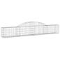 Preview: Gabione mit Hochbogen 300x30x40/60 cm Verzinktes Eisen