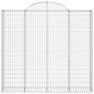 Preview: Gabione mit Hochbogen 200x50x180/200 cm Verzinktes Eisen