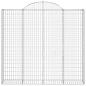 Preview: Gabione mit Hochbogen 200x50x180/200 cm Verzinktes Eisen