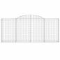 Preview: Gabione mit Hochbogen 300x30x120/140 cm Verzinktes Eisen
