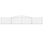 Preview: Gabione mit Hochbogen 400x30x60/80 cm Verzinktes Eisen