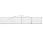 Preview: Gabione mit Hochbogen 400x30x60/80 cm Verzinktes Eisen