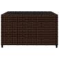 Preview: 3-tlg. Garten-Lounge-Set mit Kissen Braun Poly Rattan