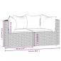 Preview: Garten-Ecksofas mit Kissen 2 Stk. Braun Poly Rattan