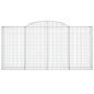 Preview: Gabione mit Hochbogen 300x50x140/160 cm Verzinktes Eisen