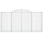 Preview: Gabione mit Hochbogen 300x50x140/160 cm Verzinktes Eisen