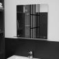 Preview: Wandspiegel mit Regal 50×50 cm Hartglas