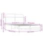 Preview: Bettgestell ohne Matratze 140x190 cm Sonoma-Eiche Holzwerkstoff