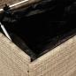 Preview: Gartentruhe mit Rollen Beige 160x55x75 cm Poly Rattan
