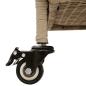 Preview: Gartentruhe mit Rollen Beige 160x55x75 cm Poly Rattan