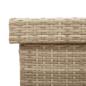 Preview: Gartentruhe mit Rollen Beige 160x55x75 cm Poly Rattan